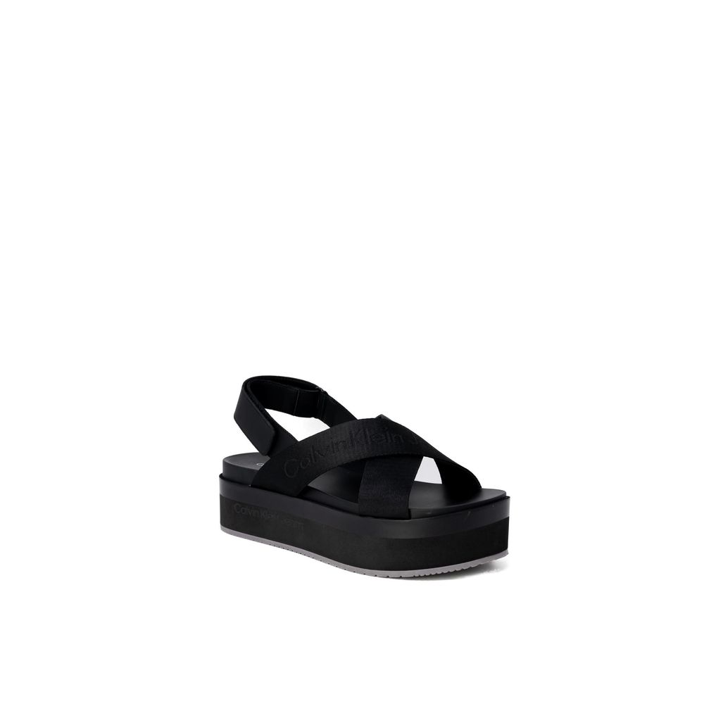 Calvin Klein Jeans Black Recycled Polyethylene Sandal - EU39/US9