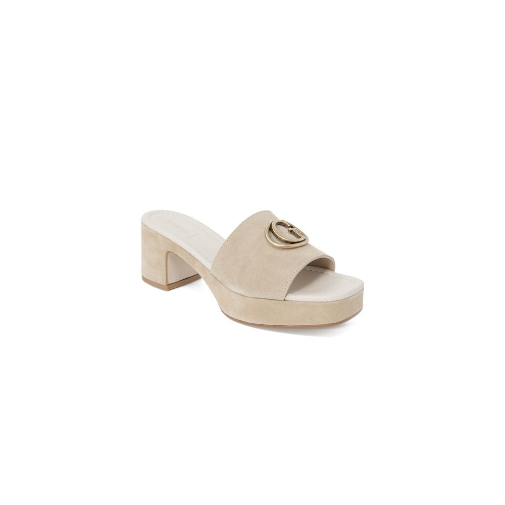 Guess Beige Suede Sandal - EU35/US5