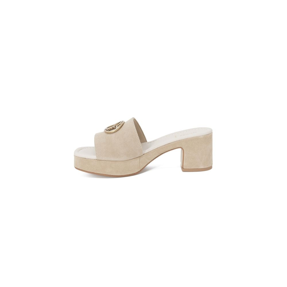 Guess Beige Suede Sandal - EU35/US5