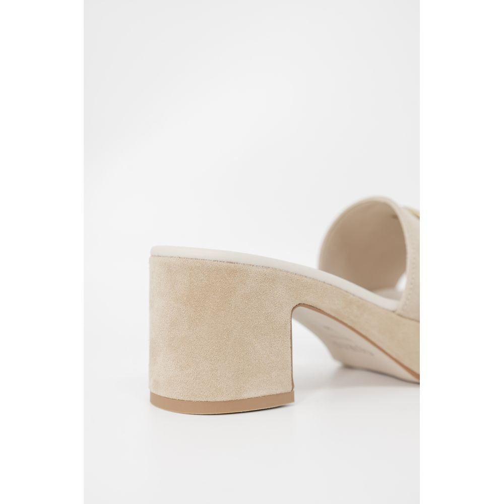 Guess Beige Suede Sandal - EU35/US5