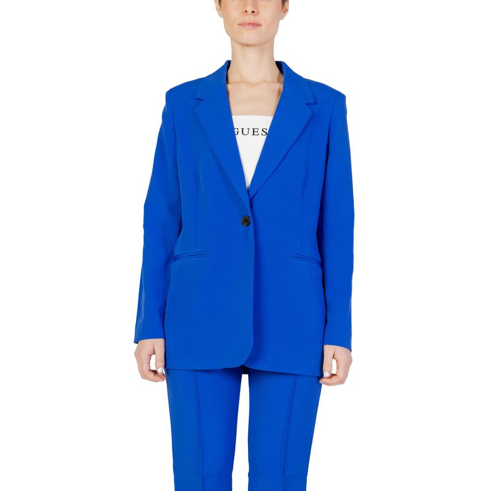 Only Blue Polyester Polyester Suits & Blazer