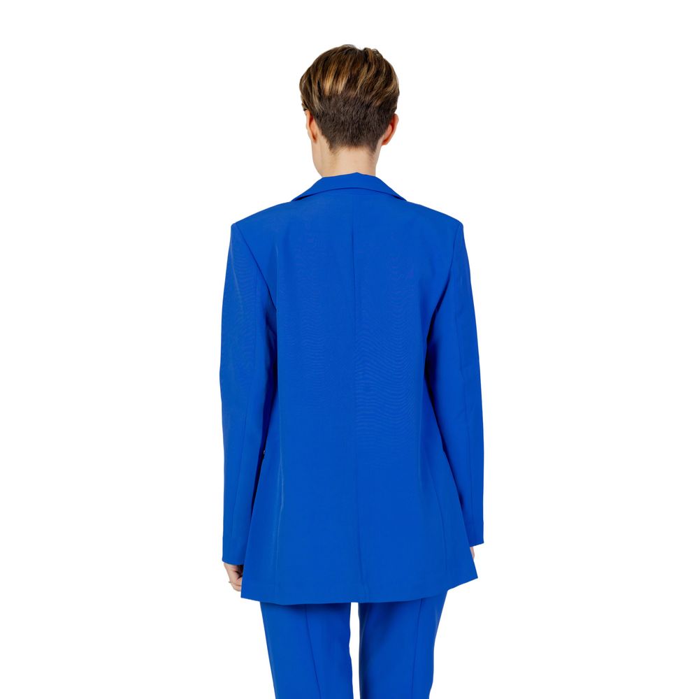 Only Blue Polyester Polyester Suits & Blazer