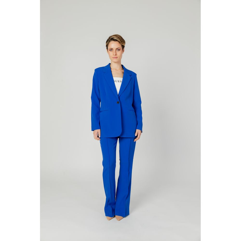 Only Blue Polyester Polyester Suits & Blazer