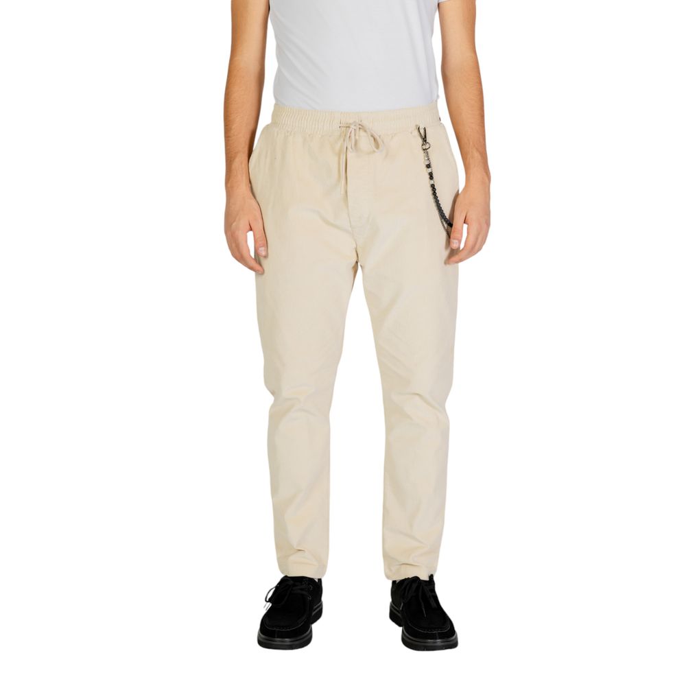 Gianni Lupo Cream Cotton Jeans & Pant - IT50 | L