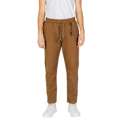 Gianni Lupo Brown Cotton Jeans & Pant - IT50 | L