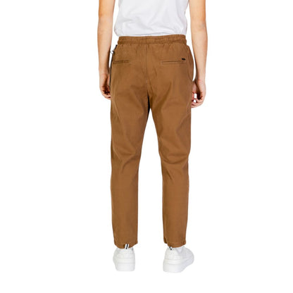 Gianni Lupo Brown Cotton Jeans & Pant - IT50 | L