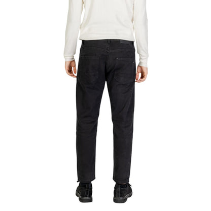 Gianni Lupo Black Cotton Jeans & Pant - IT54 | XXL