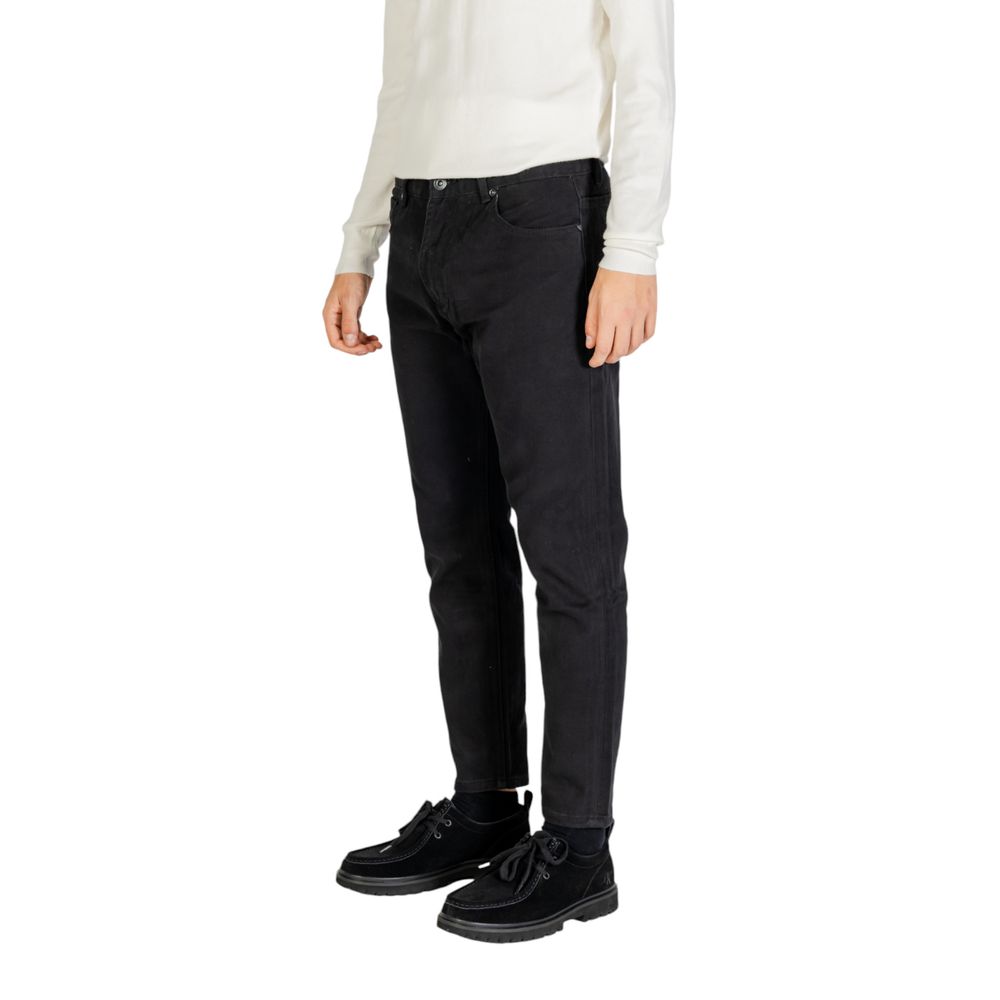 Gianni Lupo Black Cotton Jeans & Pant - IT54 | XXL