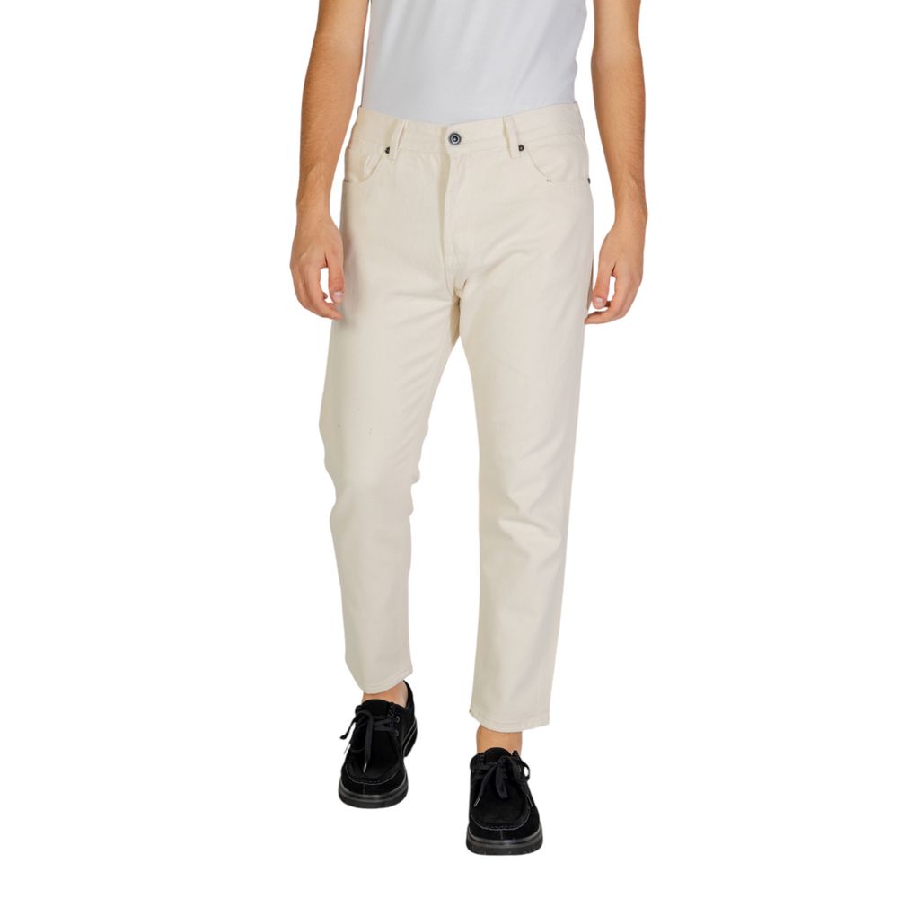 Gianni Lupo Cream Cotton Jeans & Pant - IT50 | L