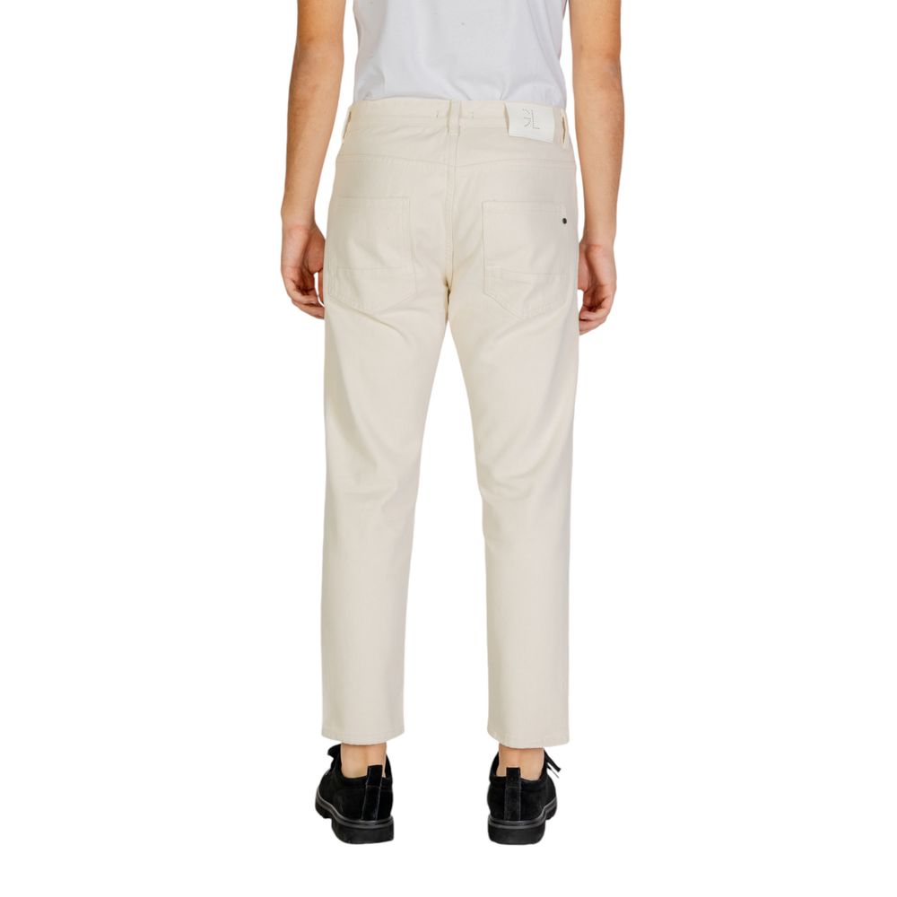 Gianni Lupo Cream Cotton Jeans & Pant - IT50 | L