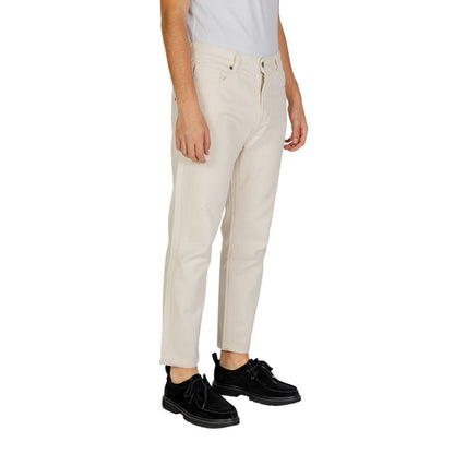 Gianni Lupo Cream Cotton Jeans & Pant - IT50 | L