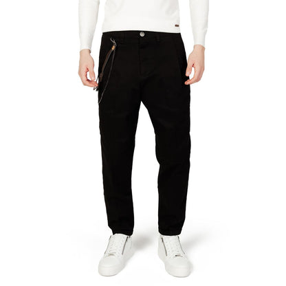 Gianni Lupo Black Cotton Jeans & Pant - IT50 | L