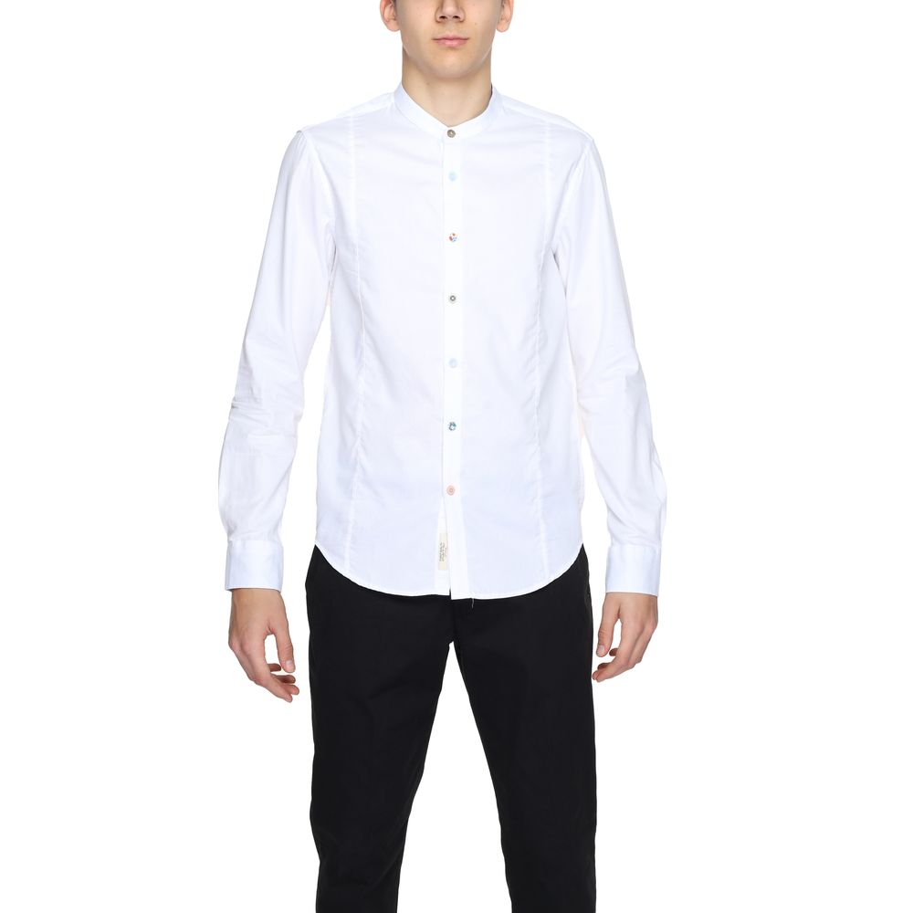 Gianni Lupo White Cotton Shirt - IT44 | S