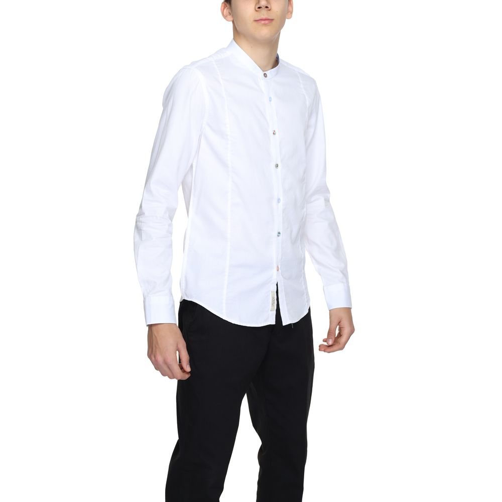 Gianni Lupo White Cotton Shirt - IT44 | S