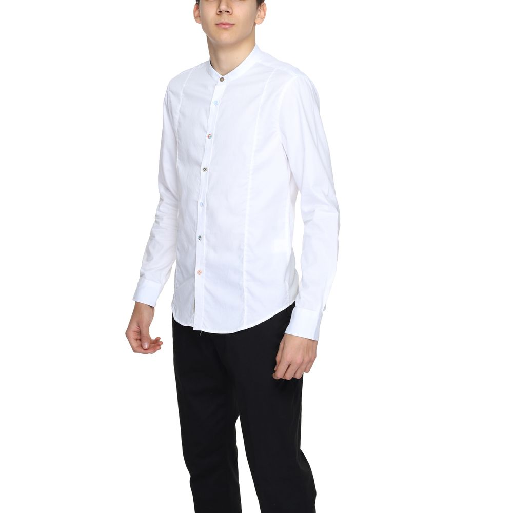 Gianni Lupo White Cotton Shirt - IT44 | S