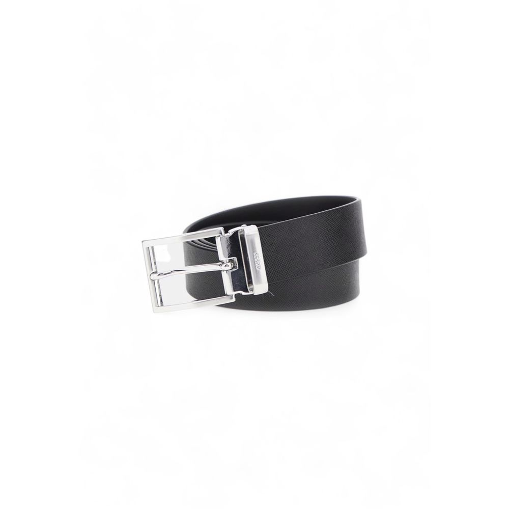 Guess Black Leather Belt - M