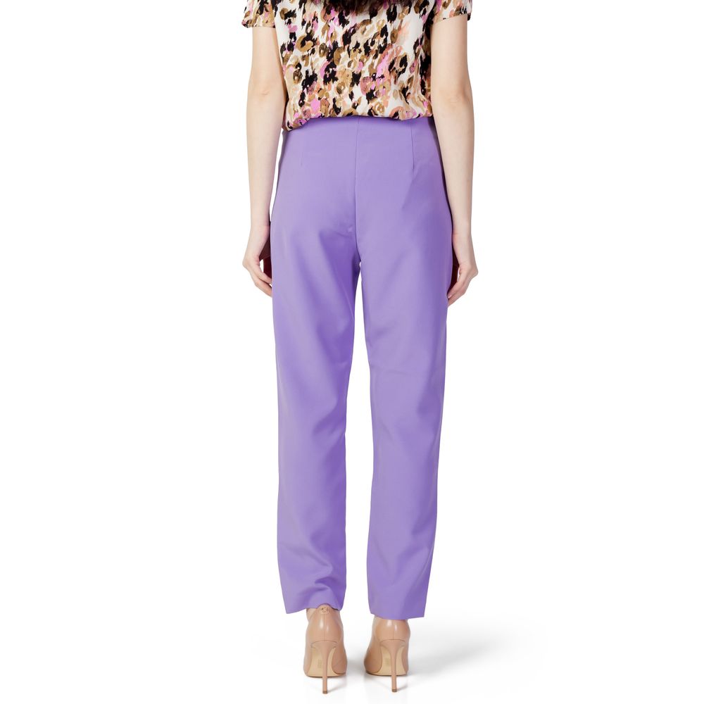 Only Purple Polyester Jeans & Pant