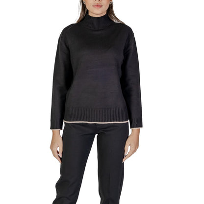 Street One Black Polyester Sweater - 46