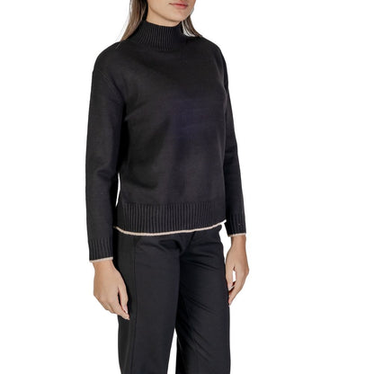 Street One Black Polyester Sweater - 46