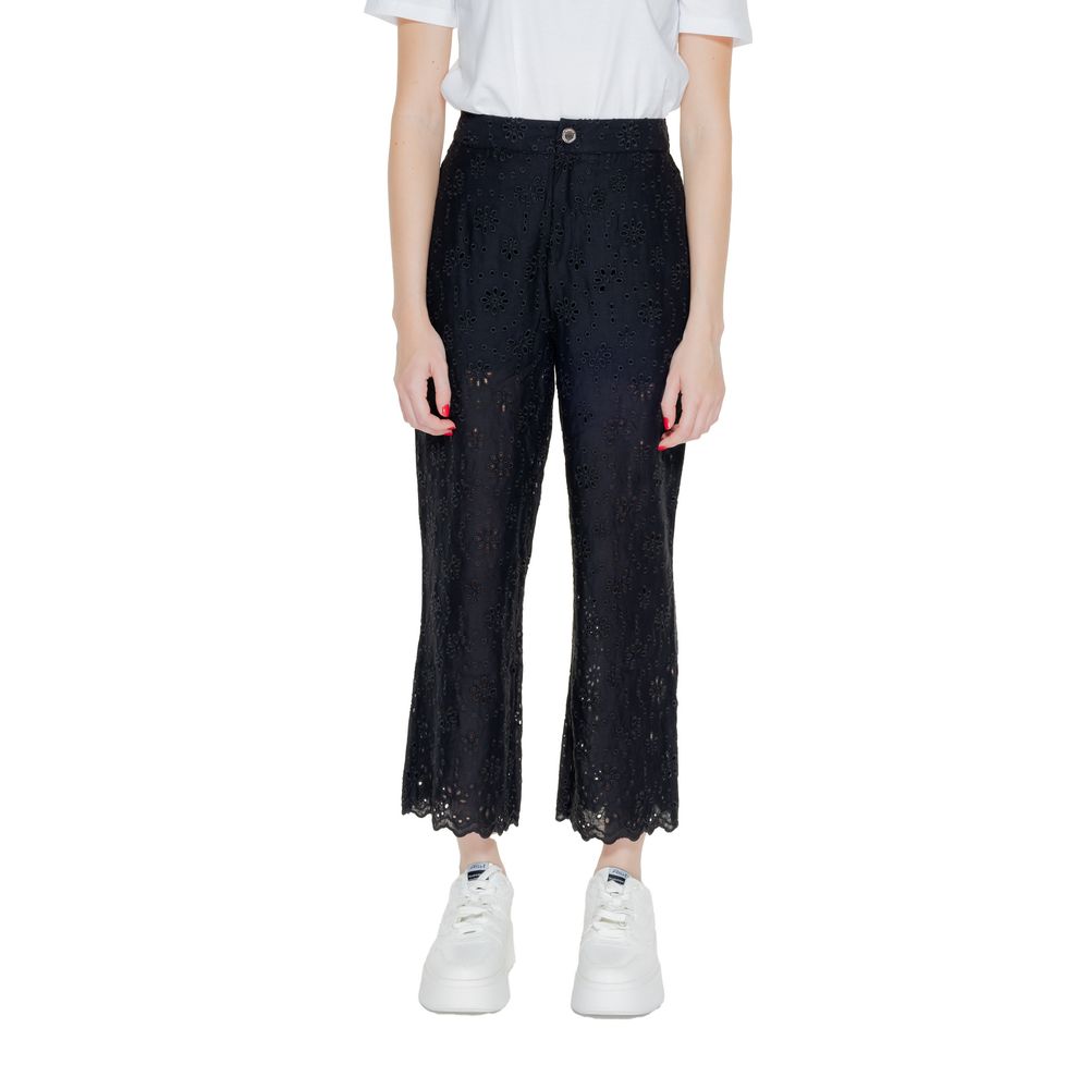 Morgan De Toi Black Viscose Jeans & Pant - IT36|XXS