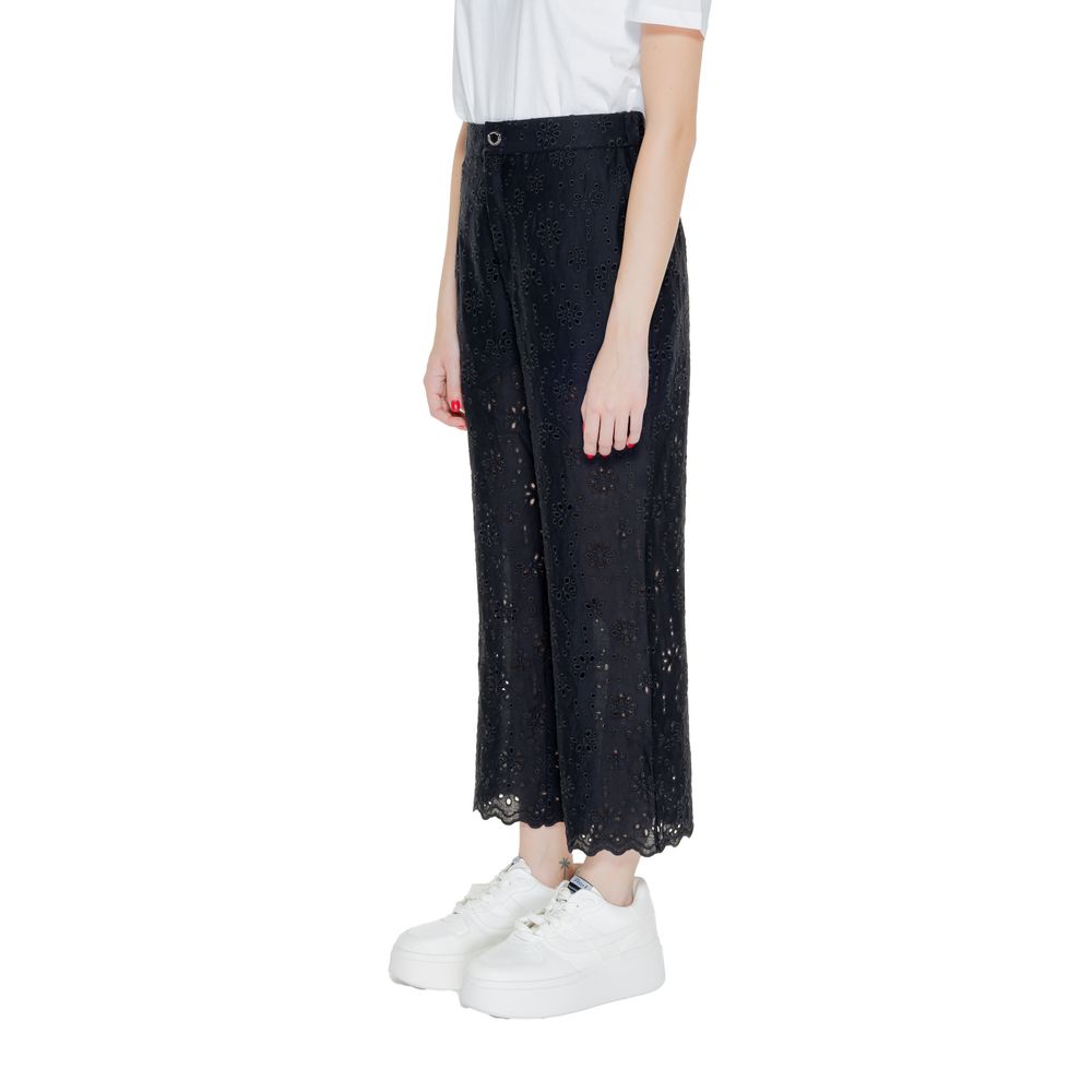 Morgan De Toi Black Viscose Jeans & Pant - IT36|XXS