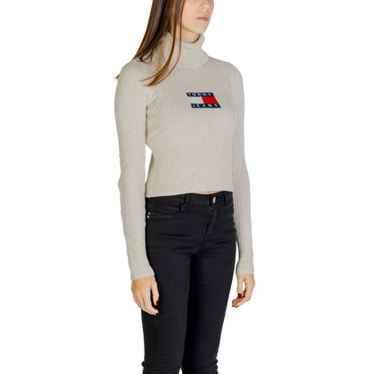 Tommy Hilfiger Jeans Beige Recycled Polyester Sweater - XL