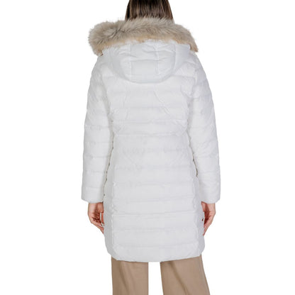 Tommy Hilfiger Jeans White Recycled Polyester Jackets & Coat - IT38|XS