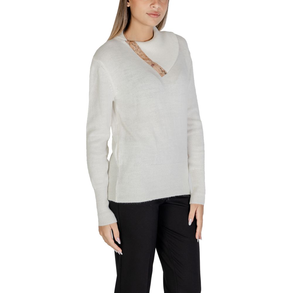 Alviero Martini Prima Classe White Viscose Sweater - IT40|S