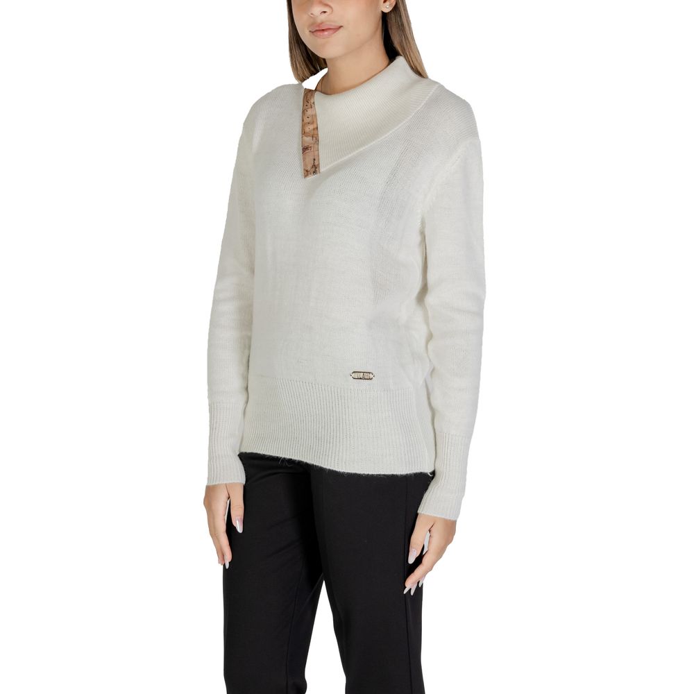 Alviero Martini Prima Classe White Viscose Sweater - IT40|S