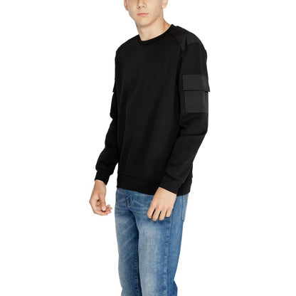 Antony Morato Black Cotton Sweater