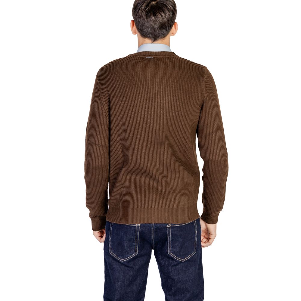 Antony Morato Brown Polyester Cardigan - IT48 | L