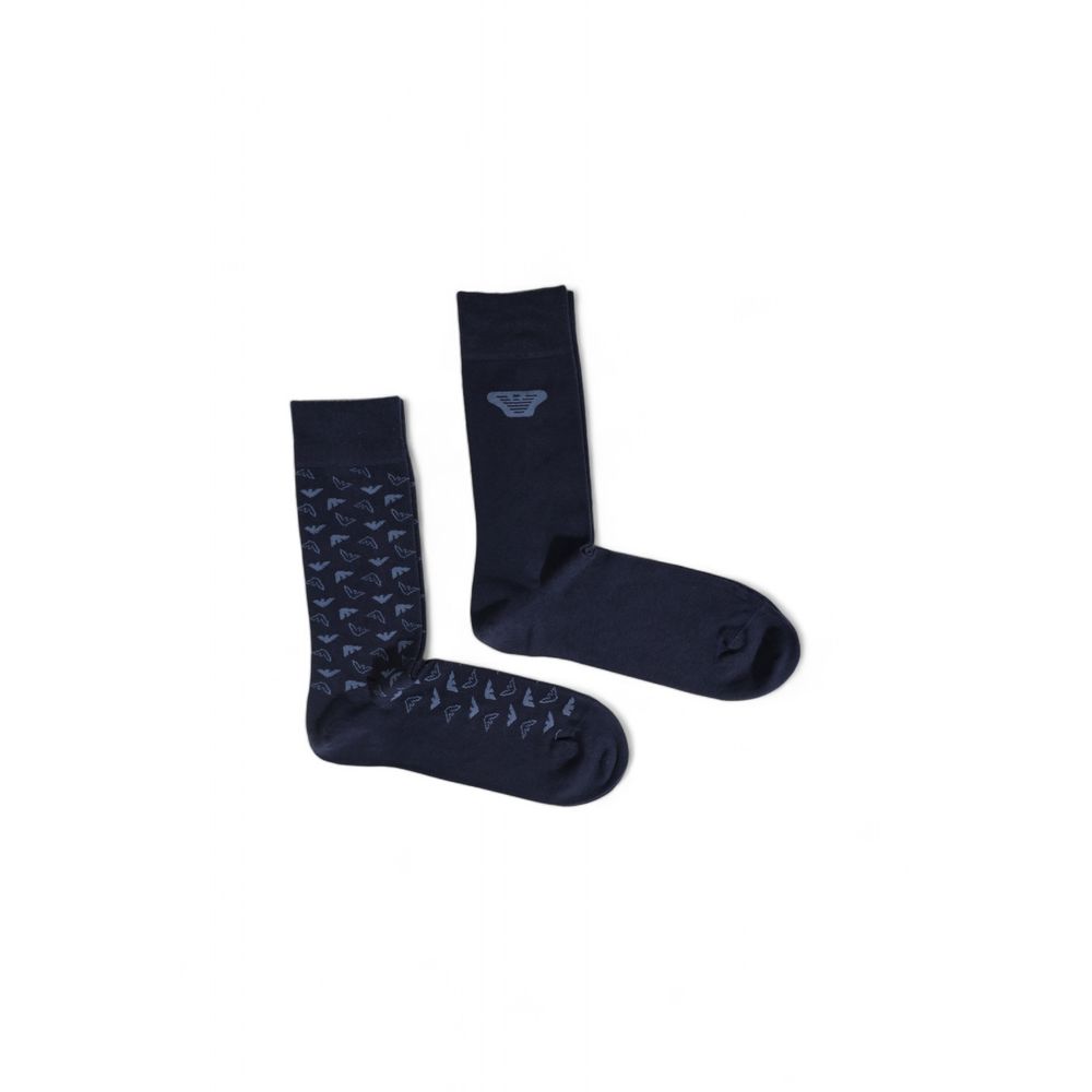 Emporio Armani Underwear Blue Cotton Sock - One Size