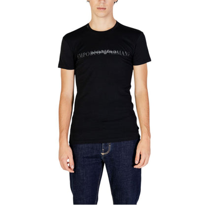 Emporio Armani Underwear Black Cotton T-Shirt - IT48 | L