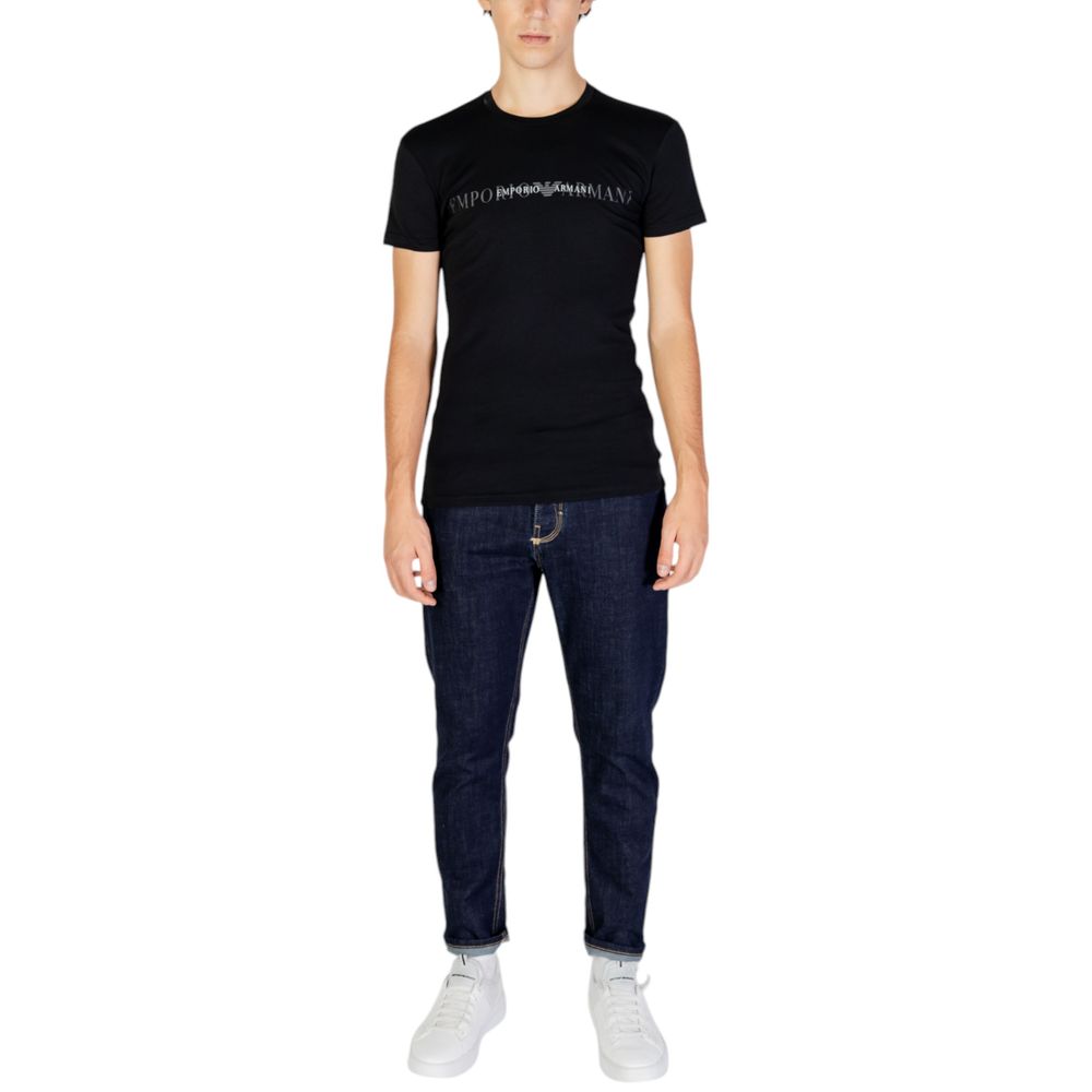 Emporio Armani Underwear Black Cotton T-Shirt - IT48 | L