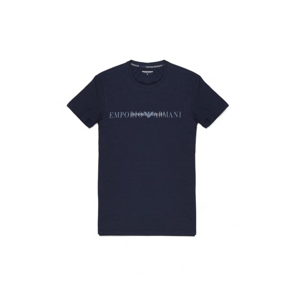 Emporio Armani Underwear Blue Cotton T-Shirt