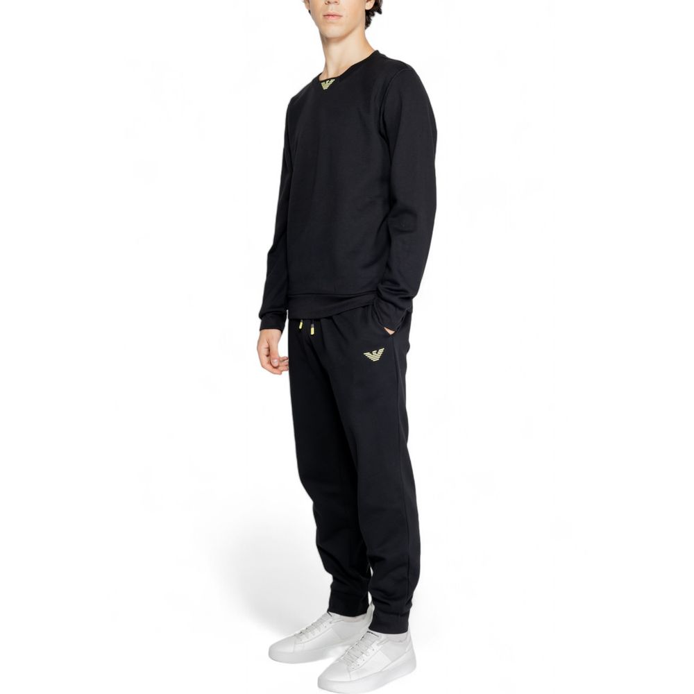 Emporio Armani Underwear Black Cotton Sweatsuit - IT54 | XXL