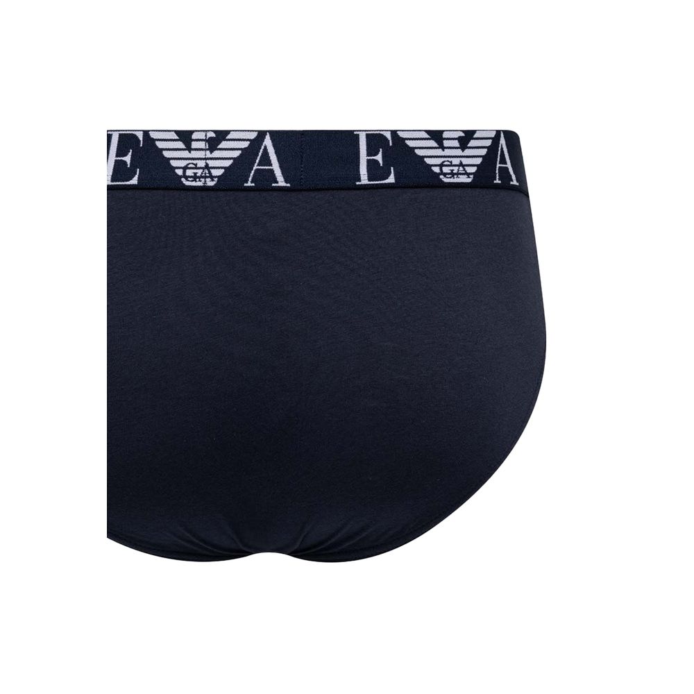 Emporio Armani Underwear Blue Cotton Underwear - IT44 | S