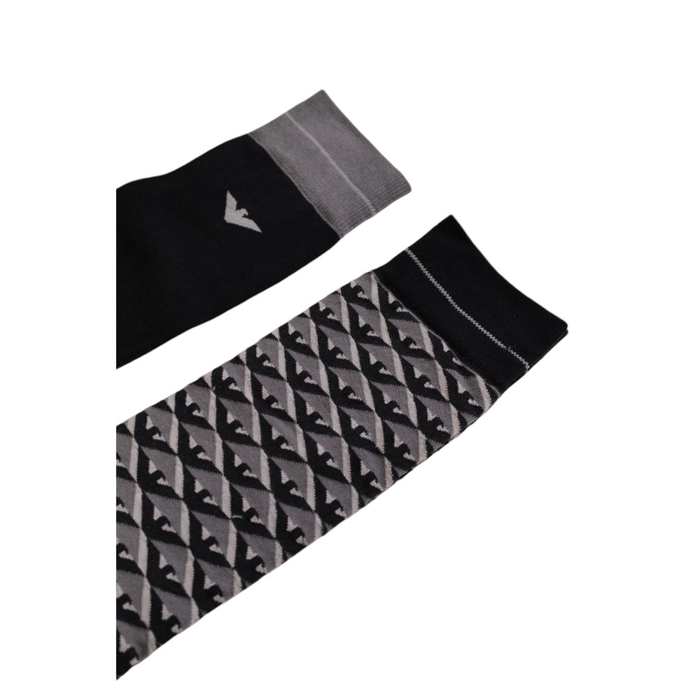 Emporio Armani Underwear Gray Cotton Sock - One Size