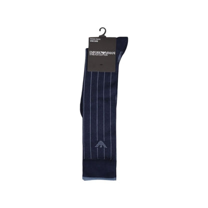 Emporio Armani Underwear Blue Cotton Sock - One Size