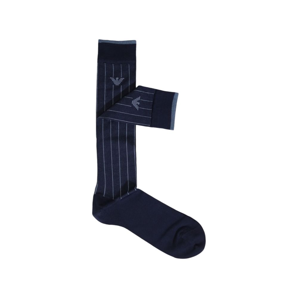 Emporio Armani Underwear Blue Cotton Sock - One Size