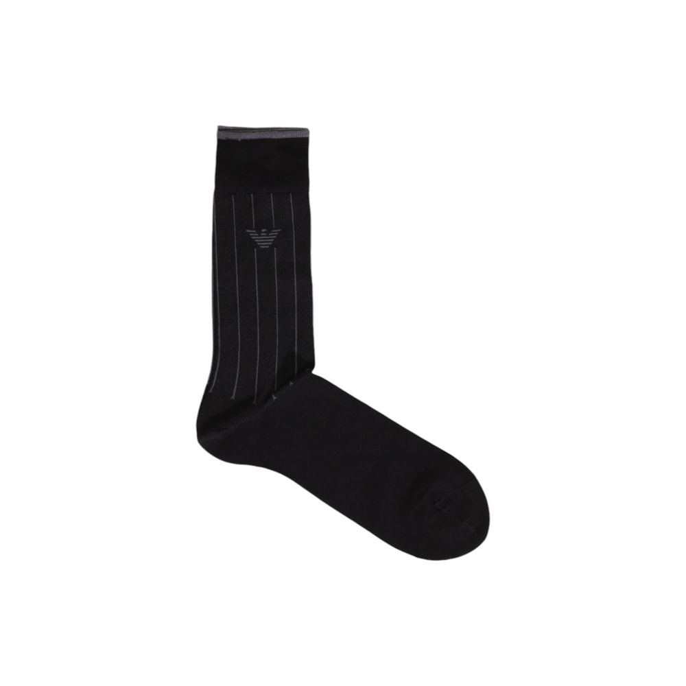 Emporio Armani Underwear Black Cotton Sock