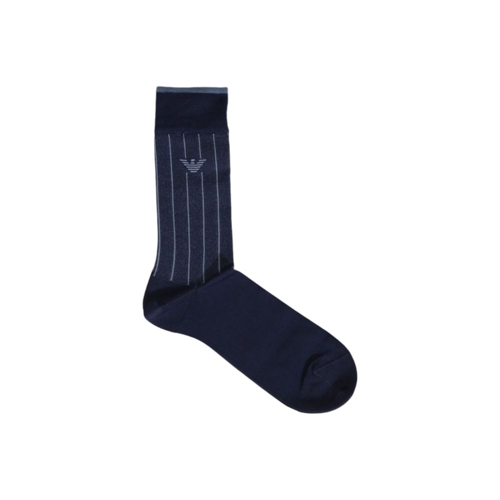 Emporio Armani Underwear Blue Cotton Sock - One Size