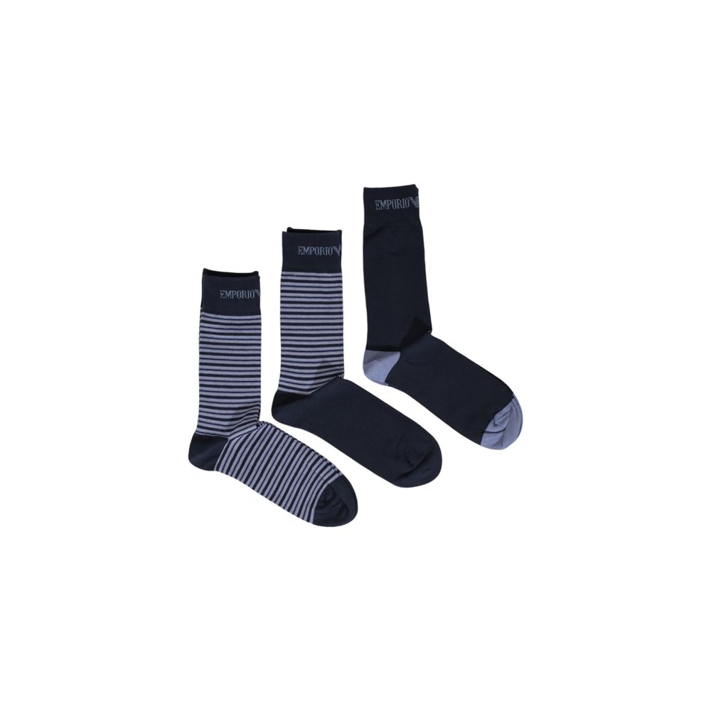 Emporio Armani Underwear Blue Cotton Sock - One Size