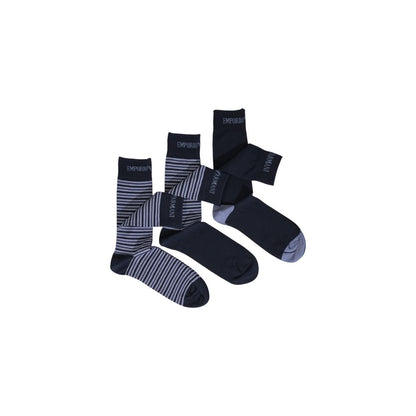 Emporio Armani Underwear Blue Cotton Sock - One Size