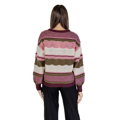 ICHI Multicolor Polyester Polyester Sweater