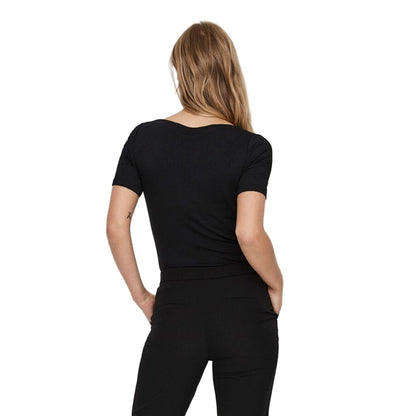 Vero Moda Black Viscose Tops & T-Shirt