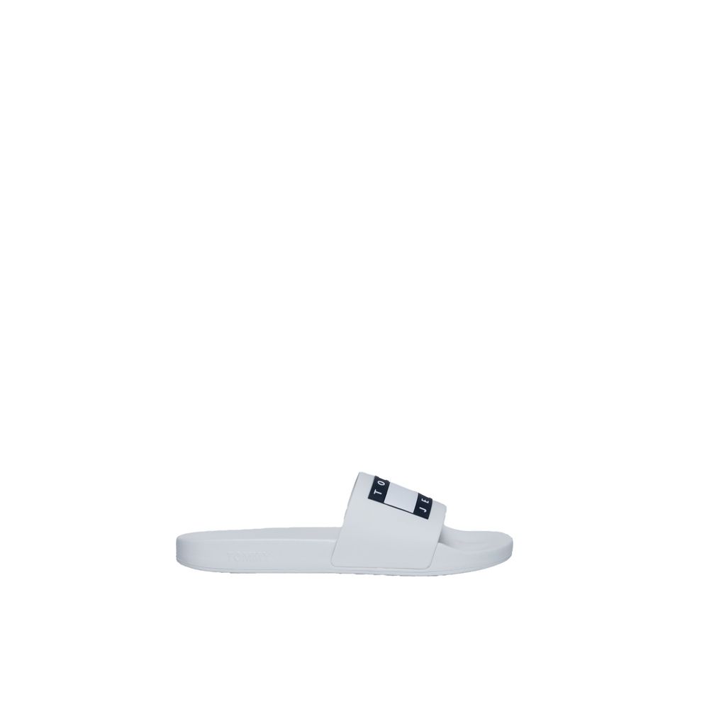 Tommy Hilfiger Jeans Cream Polyethylene Sandal - EU41/US8