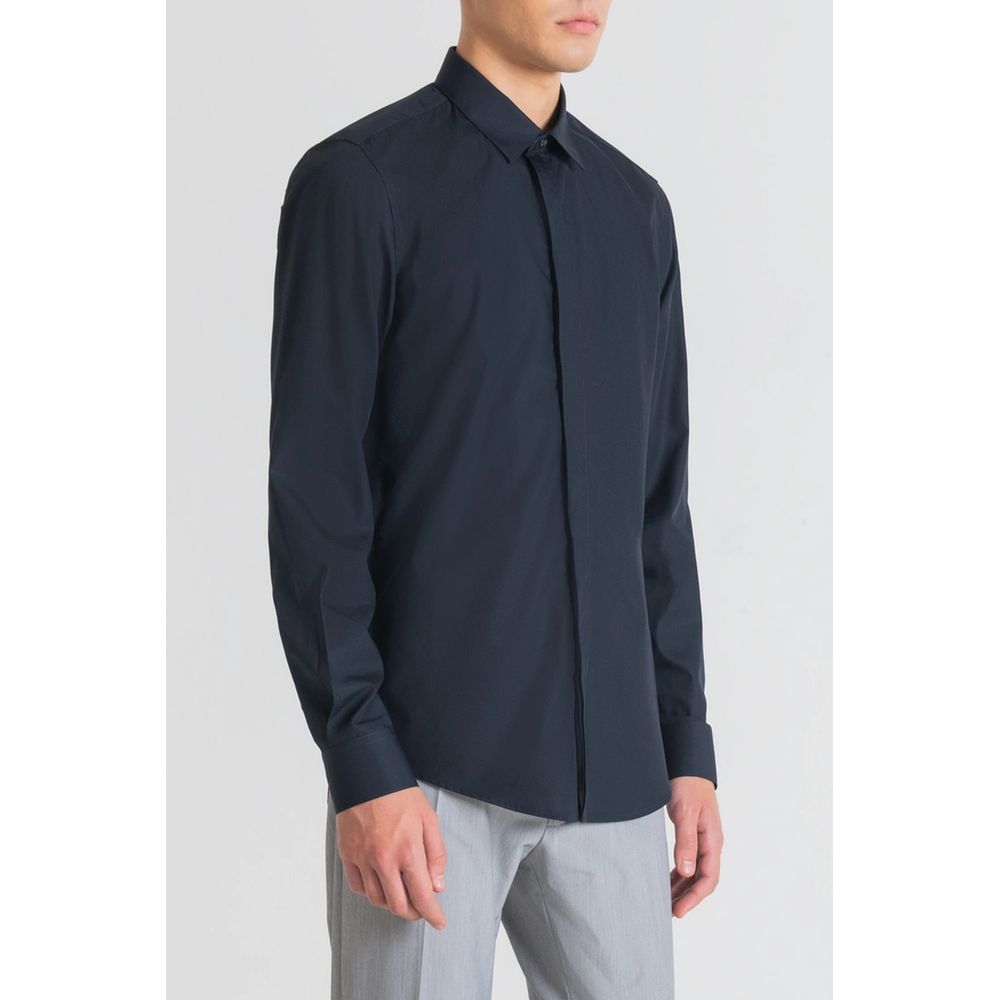 Antony Morato Blue Cotton Shirt - IT46 | S