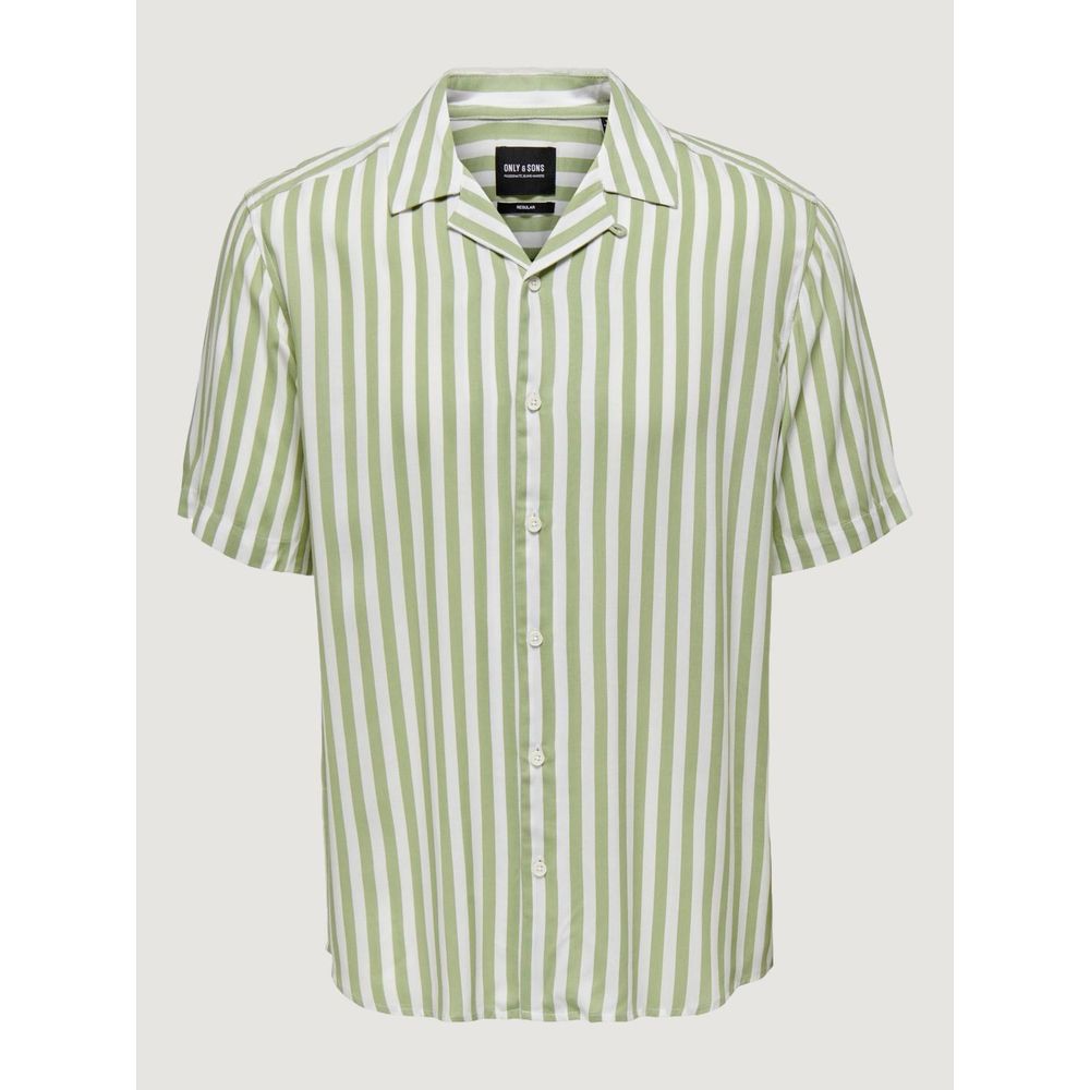 Only & Sons Green Viscose Shirt - IT44 | S