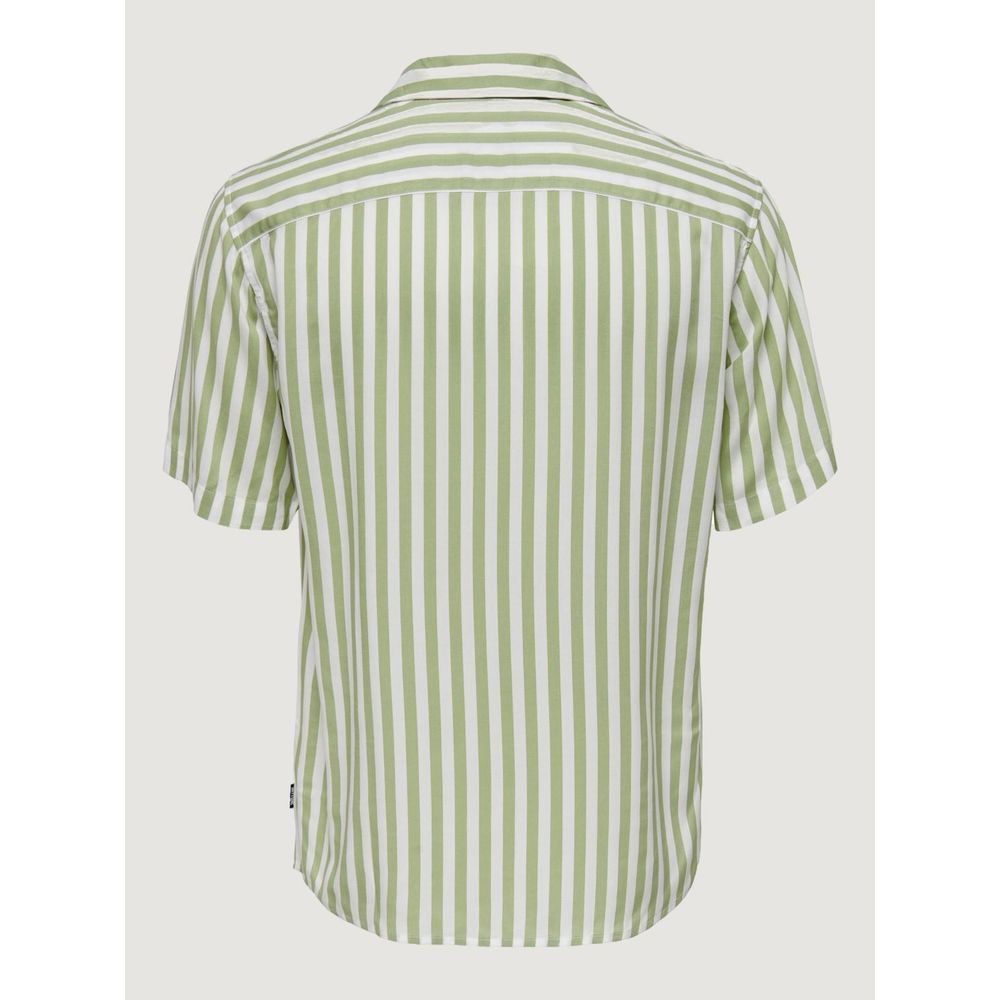 Only & Sons Green Viscose Shirt - IT44 | S